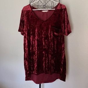 Spring & Mercer velvet shirt size XXL